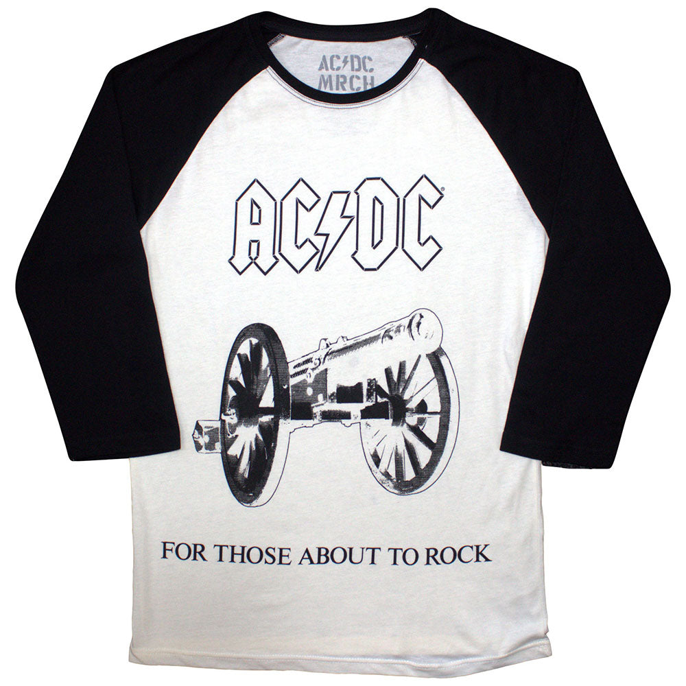 AC/DC Unisex Raglan T-Shirt: For Those About To Rock
