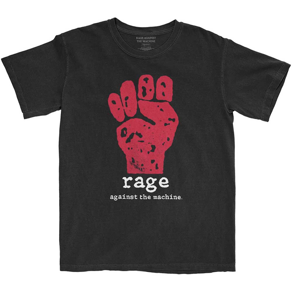 Rage Against The Machine Unisex T-Shirt: Red Fist (Back Print)