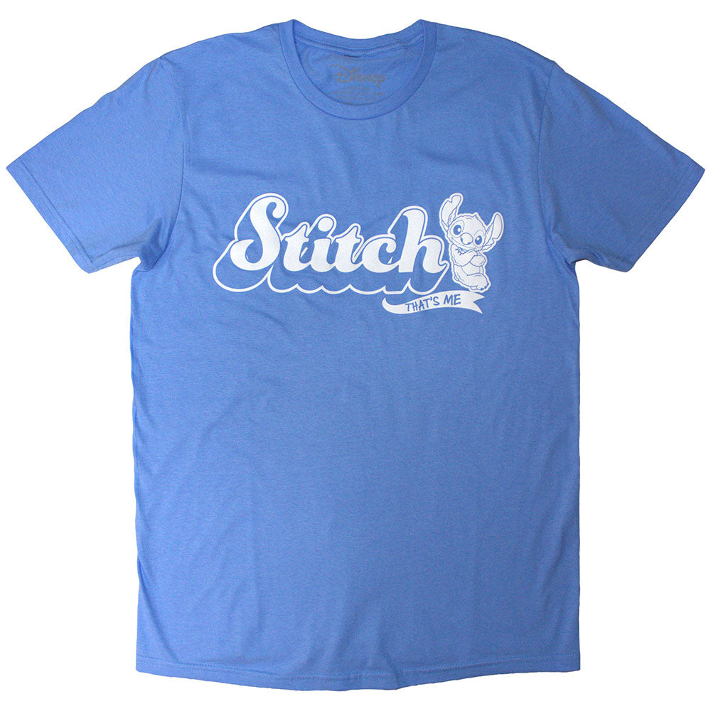 Disney Unisex T-Shirt: Stitch That's Me (Blue)