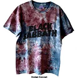 Black Sabbath Unisex T-Shirt: Wavy Logo (Wash Collection)