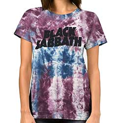 Black Sabbath Unisex T-Shirt: Wavy Logo (Wash Collection)