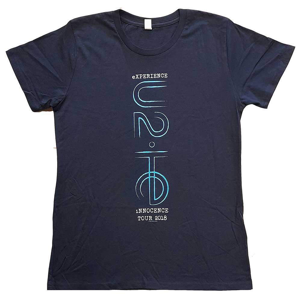 U2 Ladies T-Shirt: I+E 2018 Tour Dates (Back Print) (Ex-Tour)
