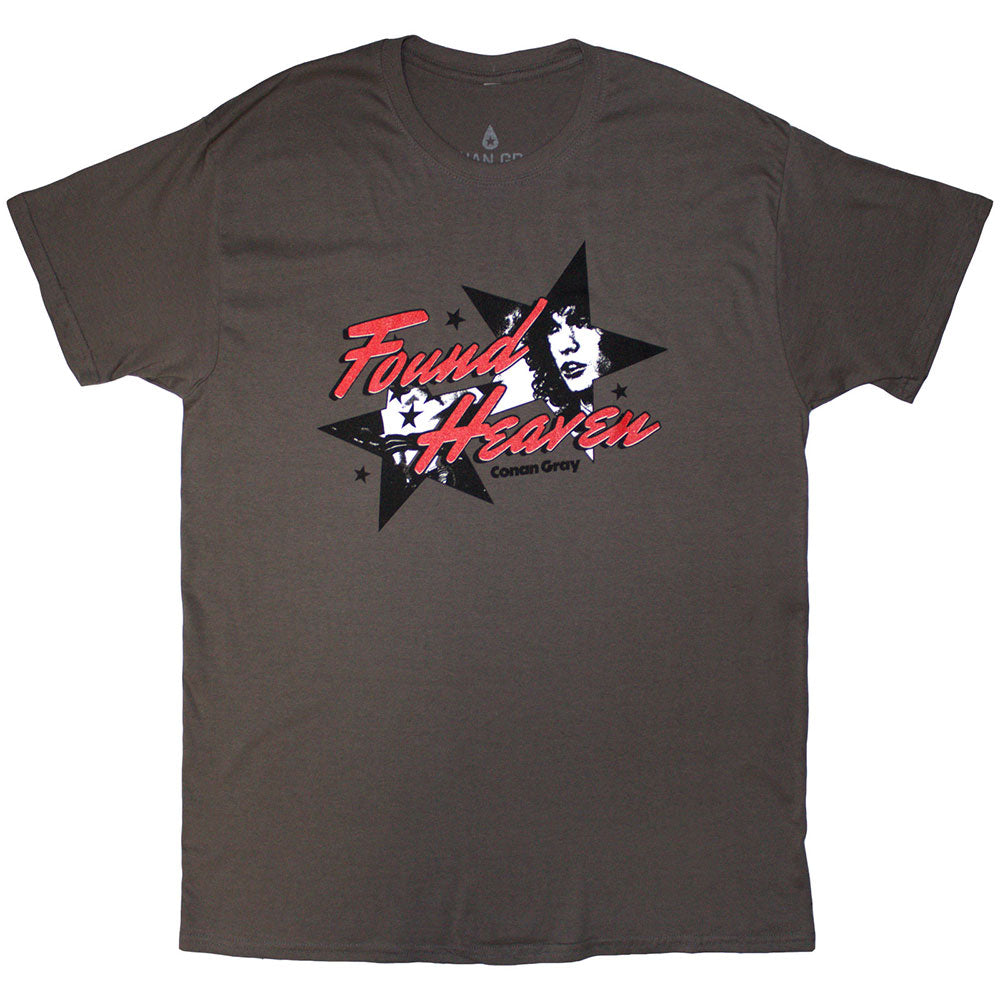 Conan Gray Unisex T-Shirt: Found Heaven Stars (Charcoal Grey)
