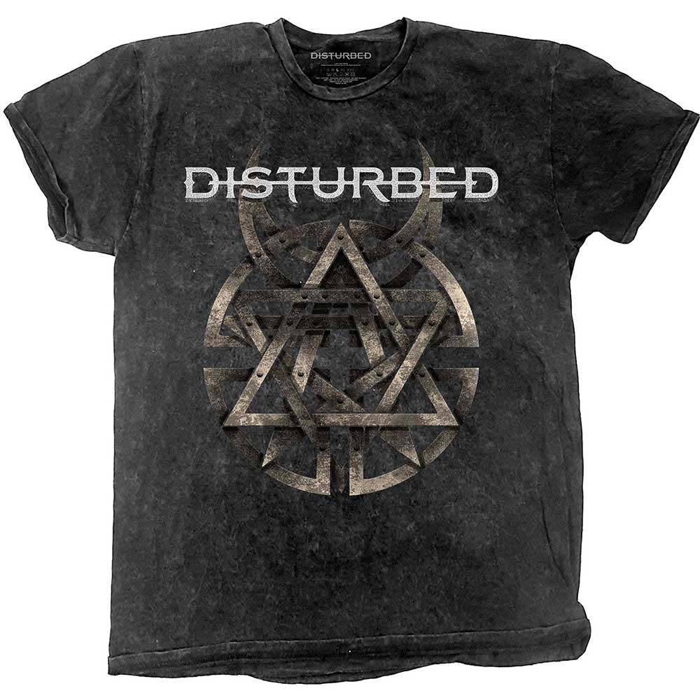 Disturbed Unisex T-Shirt: Riveted (Wash Collection)