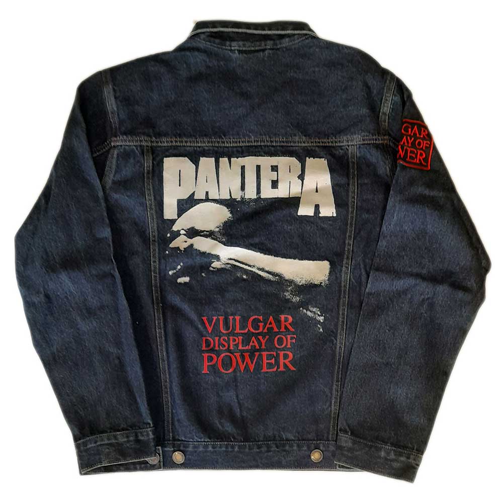 Pantera Unisex Denim Jacket: Vulgar Display of Power (Back & Sleeve Print)