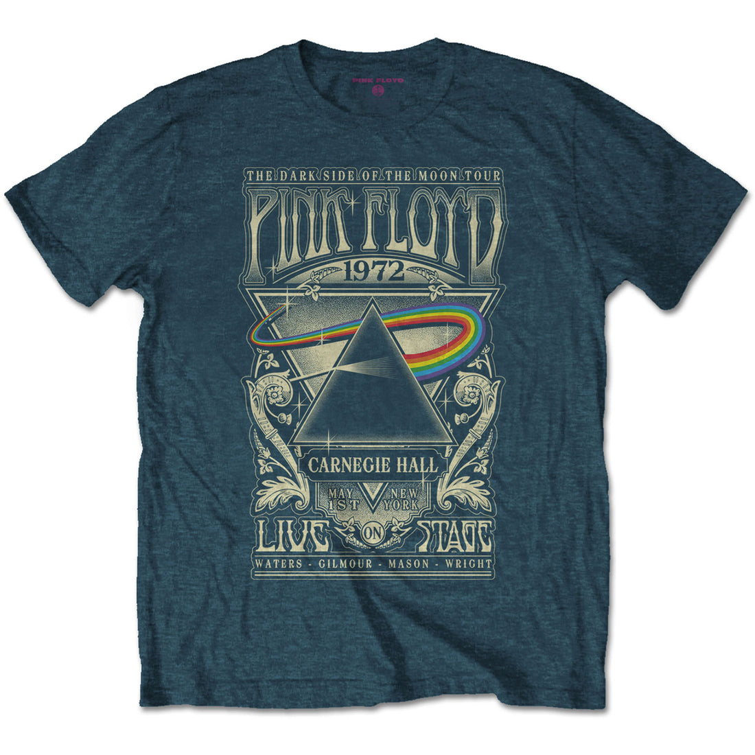 Pink Floyd Unisex T-Shirt: Carnegie Hall Poster