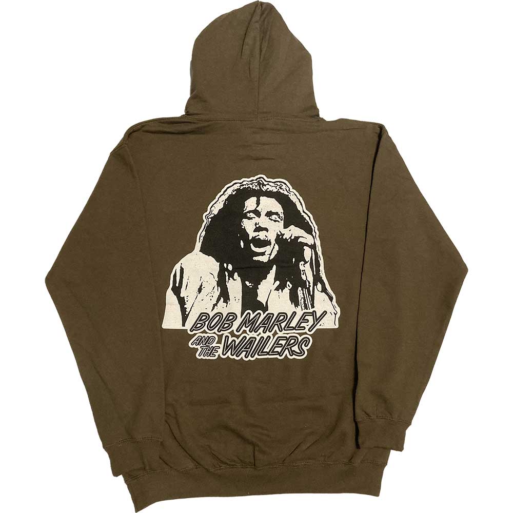 Bob Marley Unisex Pullover Hoodie: One Love Wailers Mic Photo
