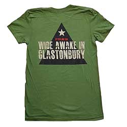 U2 Ladies T-Shirt: Glastonbury 2011 Pyramid Stage (Back Print) (Ex-Tour)