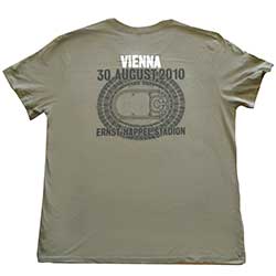 U2 Unisex T-Shirt: 360 Degree Tour Vienna 2010 (Back Print) (Ex-Tour) (XX-Large)