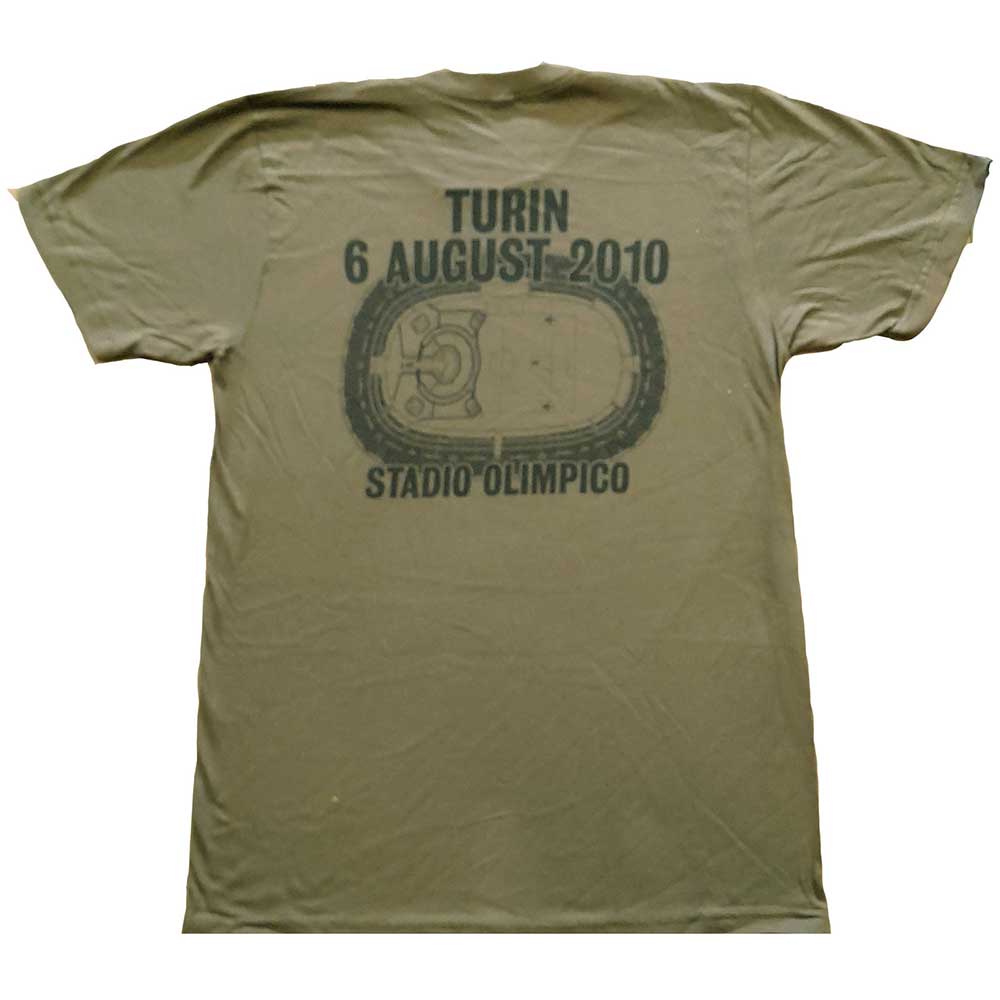 U2 Unisex T-Shirt: 360 Degree Tour Turin 2010 (Back Print) (Ex-Tour)