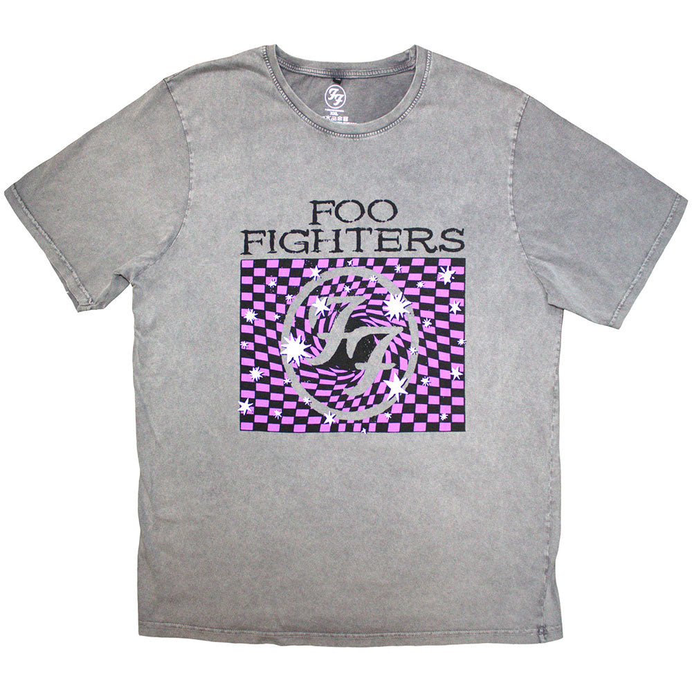 Foo Fighters Unisex Stone Wash T-Shirt: Ff 4 (Grey)