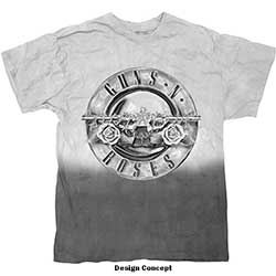 Guns N' Roses Unisex T-Shirt: Tonal Bullet (Wash Collection & Foiled)