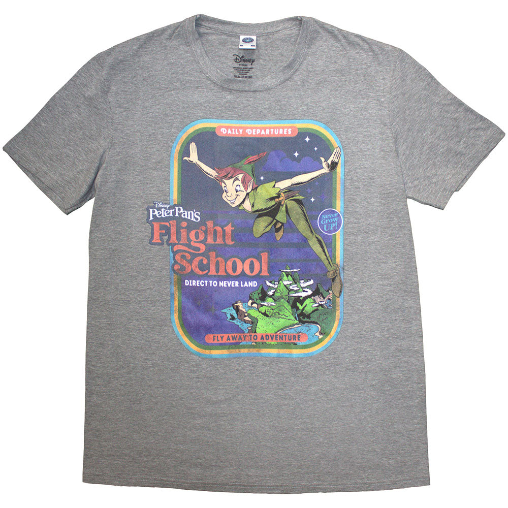 Peter Pan Unisex T-Shirt: Flight School (Grey)