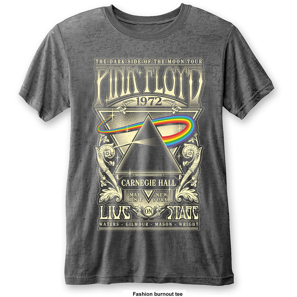 Pink Floyd Unisex T-Shirt: Carnegie Hall (Burnout)