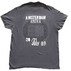 U2 Unisex T-Shirt: 360 Degree Tour Amsterdam 2009 (Back Print) (Ex-Tour) (Medium)