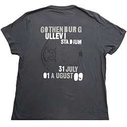 U2 Unisex T-Shirt: 360 Degree Tour Gothenburg 2009 (Back Print) (Ex-Tour) (X-Large)