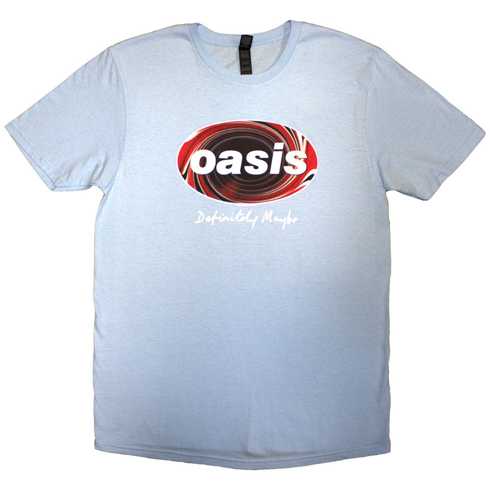 Oasis Unisex T-Shirt: Definitely Maybe Union Jack Oval