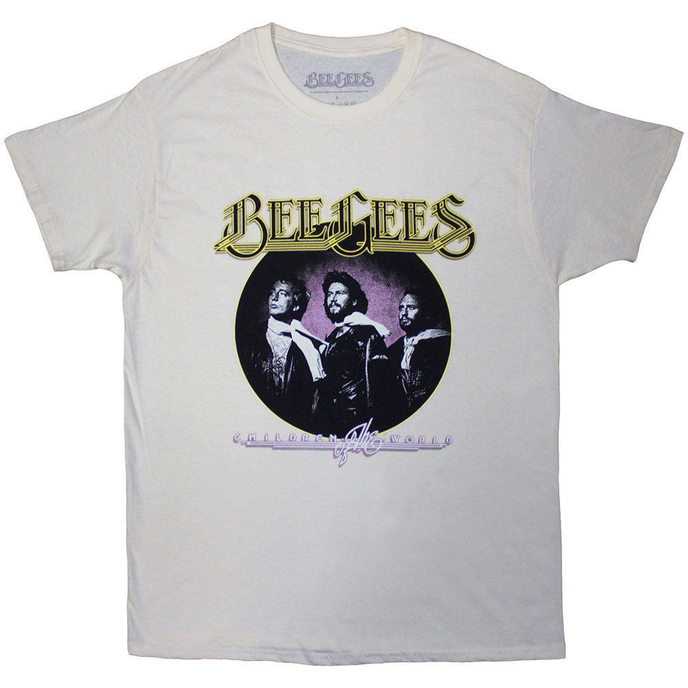 Bee Gees Unisex T-Shirt: Children Of The World (Natural)