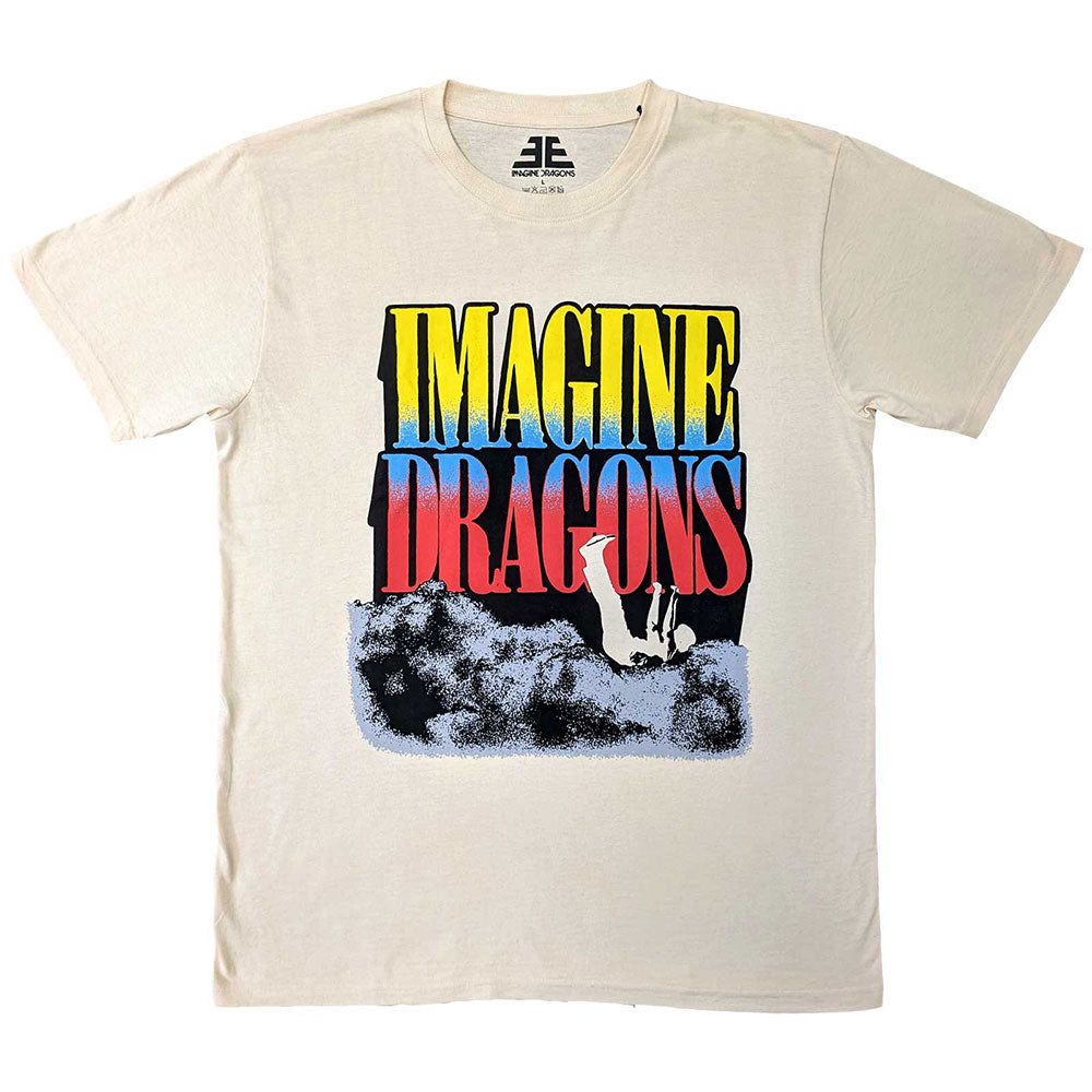 Imagine Dragons Unisex T-Shirt: Falling Clouds (Natural)