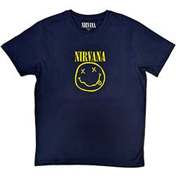 Nirvana Unisex T-Shirt: Yellow Smiley