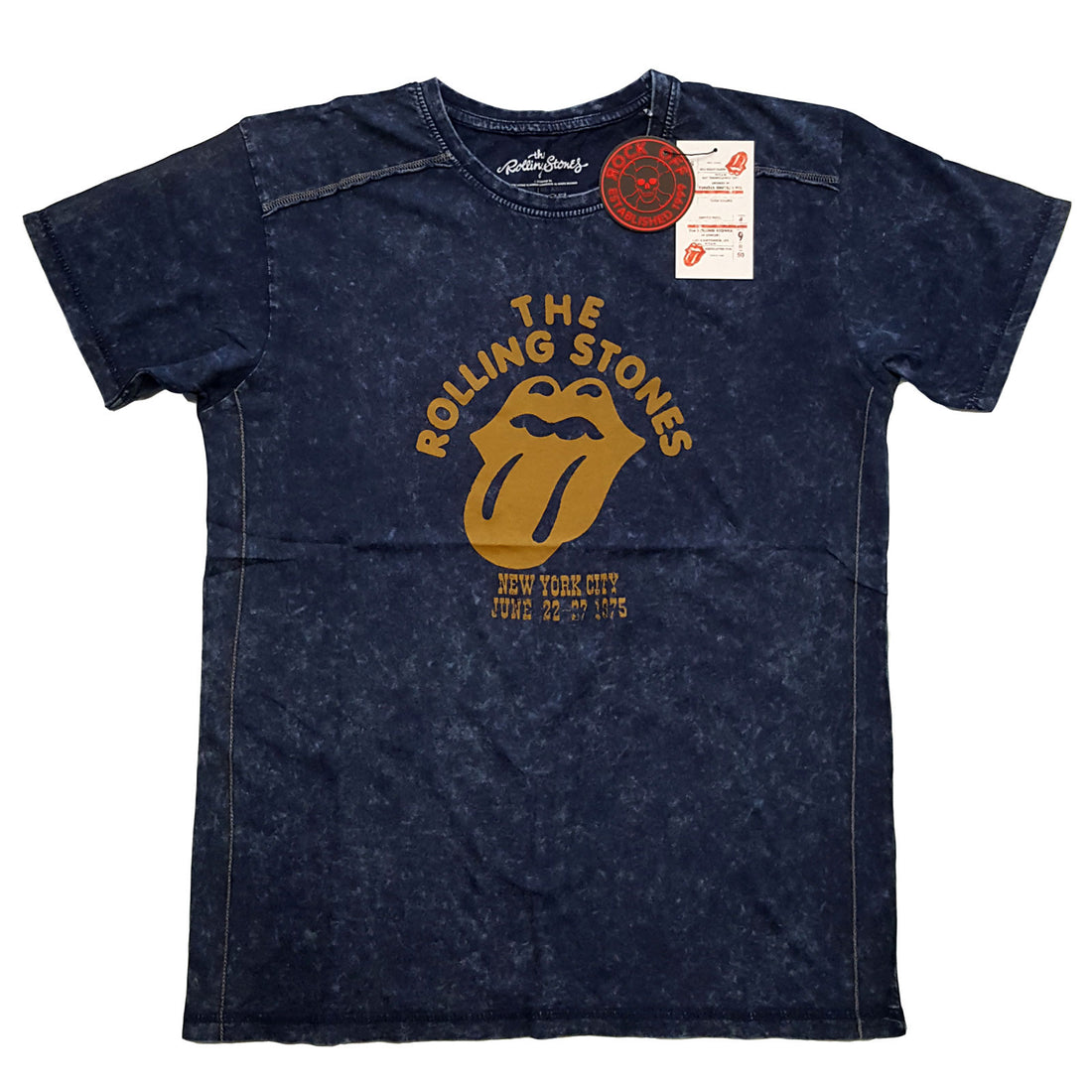 The Rolling Stones Unisex T-Shirt: NYC '75 (Wash Collection)