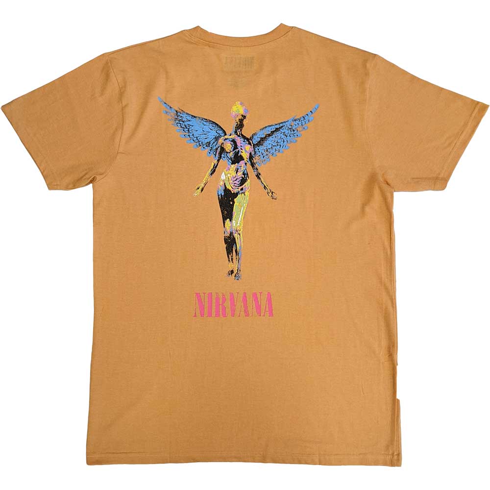 Nirvana Unisex T-Shirt: In Utero Angel (Back Print)