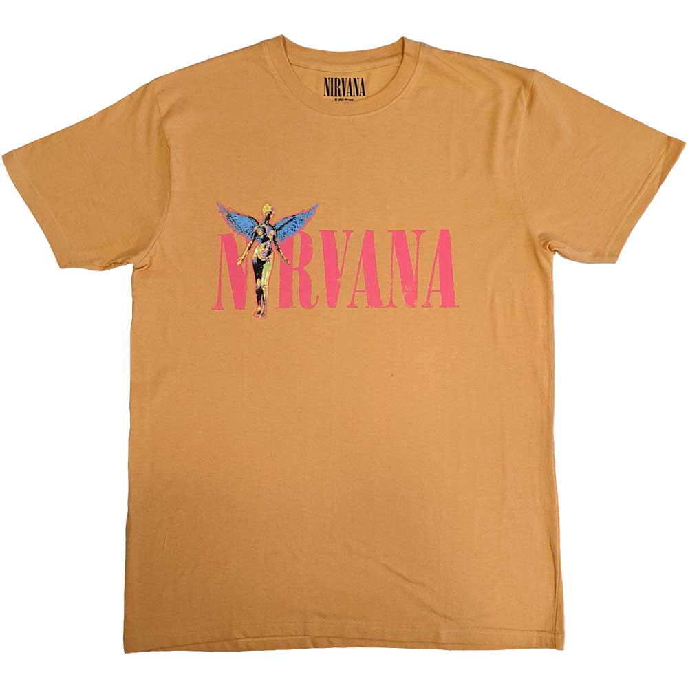 Nirvana Unisex T-Shirt: In Utero Angel (Back Print)