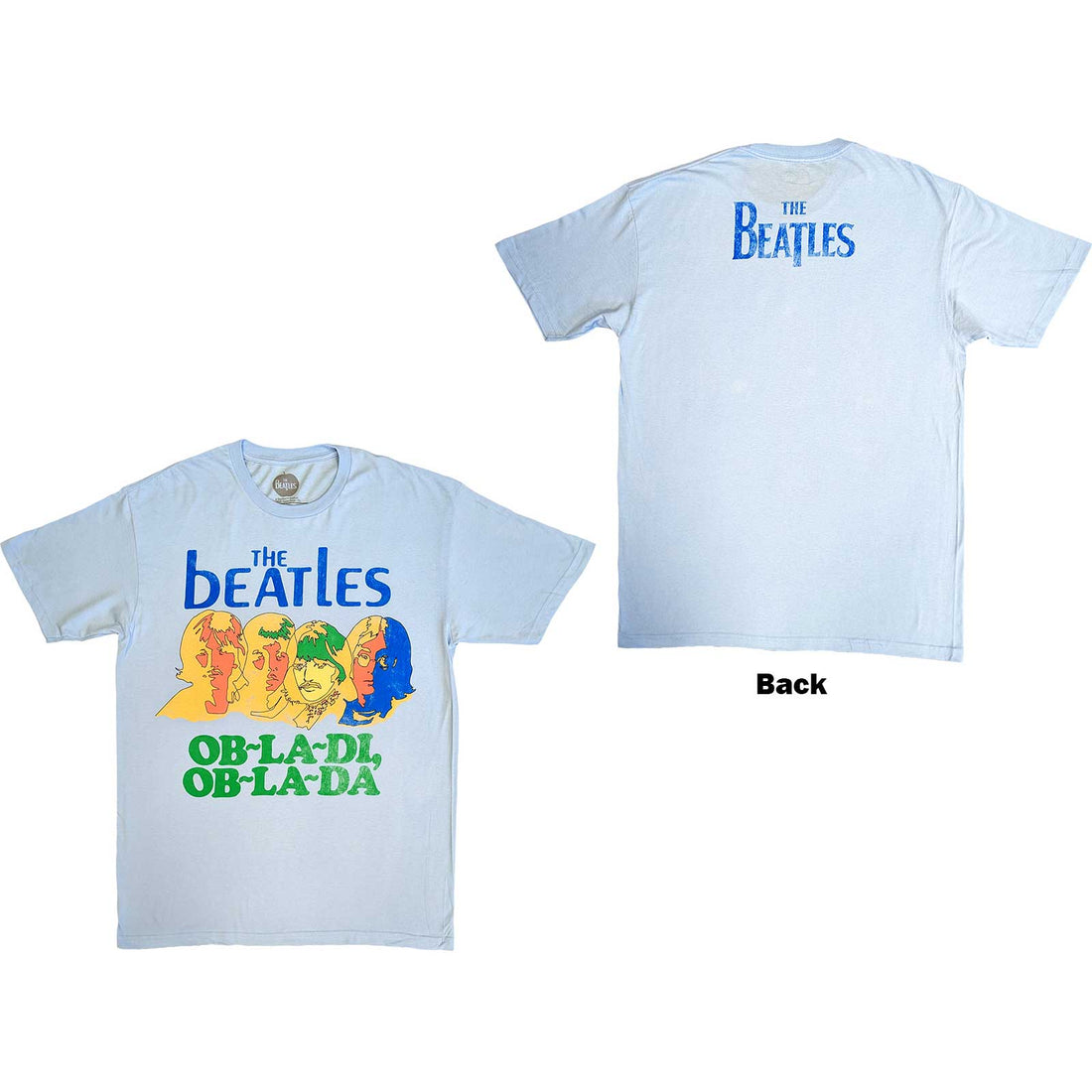 The Beatles Unisex T-Shirt: Ob-La-Di (Back Print)