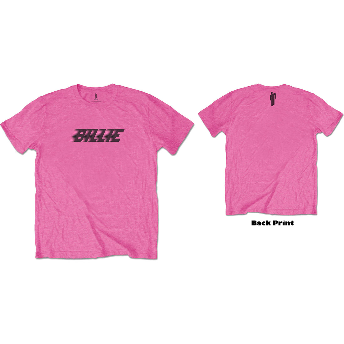Billie Eilish Unisex T-Shirt: Racer Logo & Blohsh (Back Print)