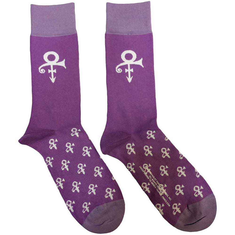 Prince Unisex Ankle Socks: Symbol (Purple) (UK Size 4 - 7)