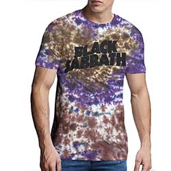 Black Sabbath Unisex T-Shirt: Wavy Logo (Wash Collection)