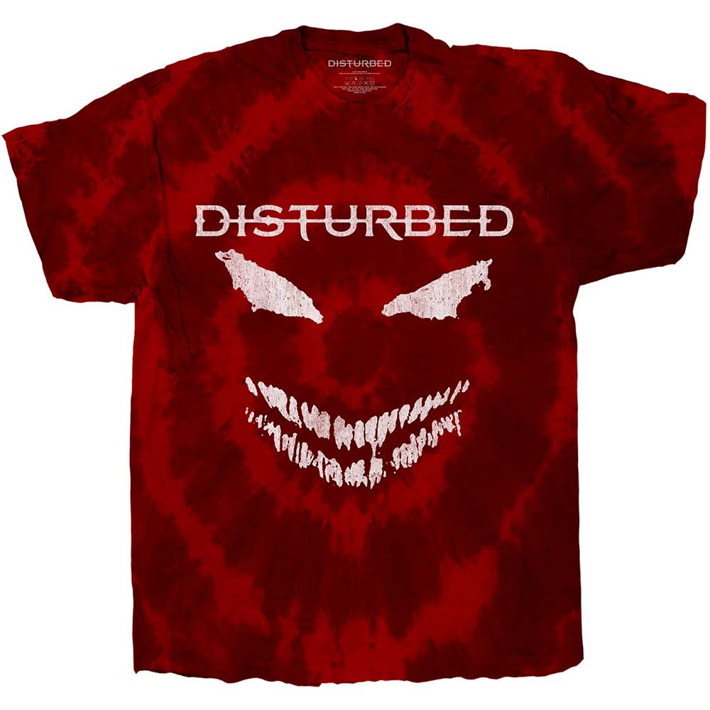 Disturbed Unisex T-Shirt: Scary Face (Wash Collection)