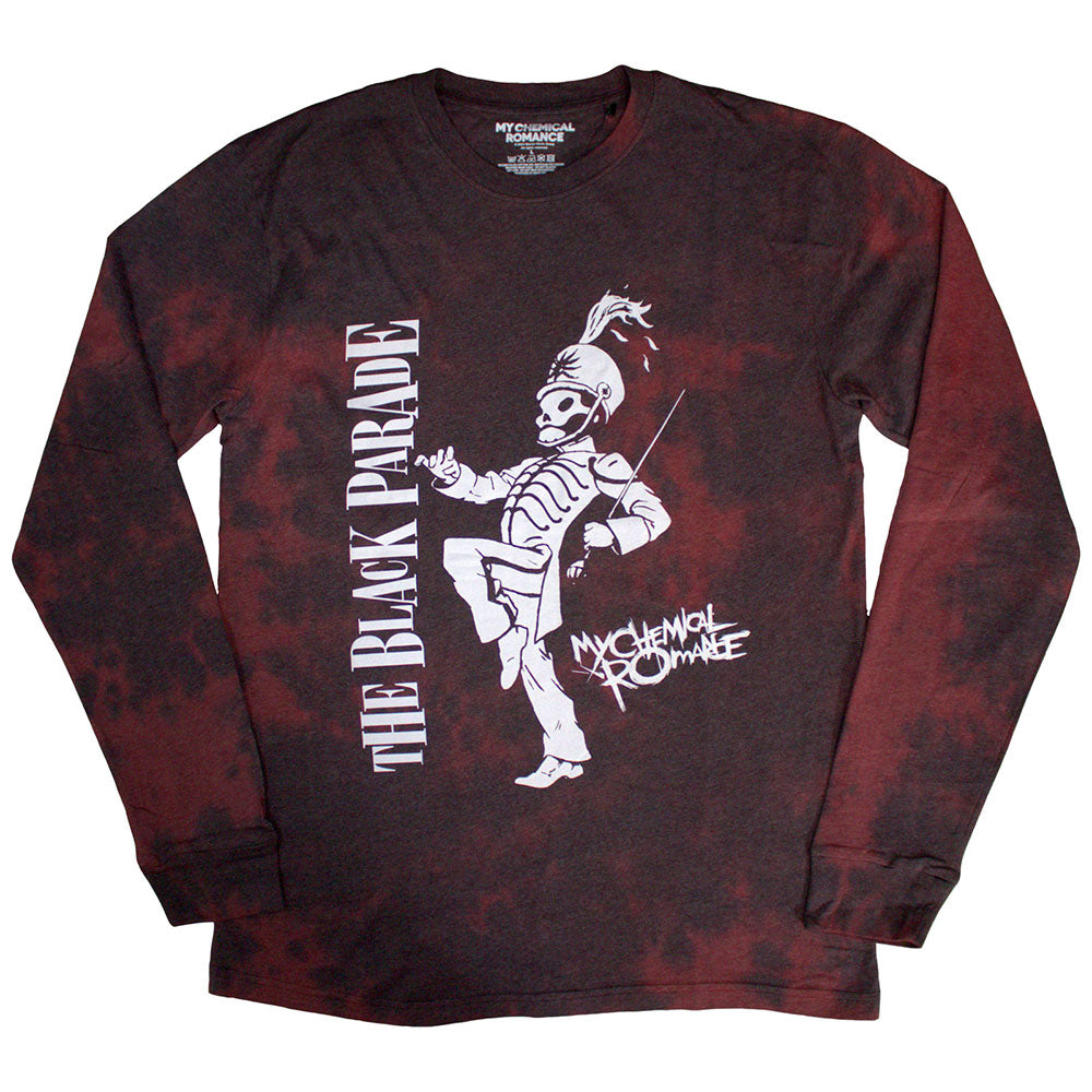 My Chemical Romance Unisex Long Sleeve T-Shirt: Marching (Red) (Wash Collection)
