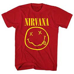 Nirvana Unisex T-Shirt: Yellow Smiley