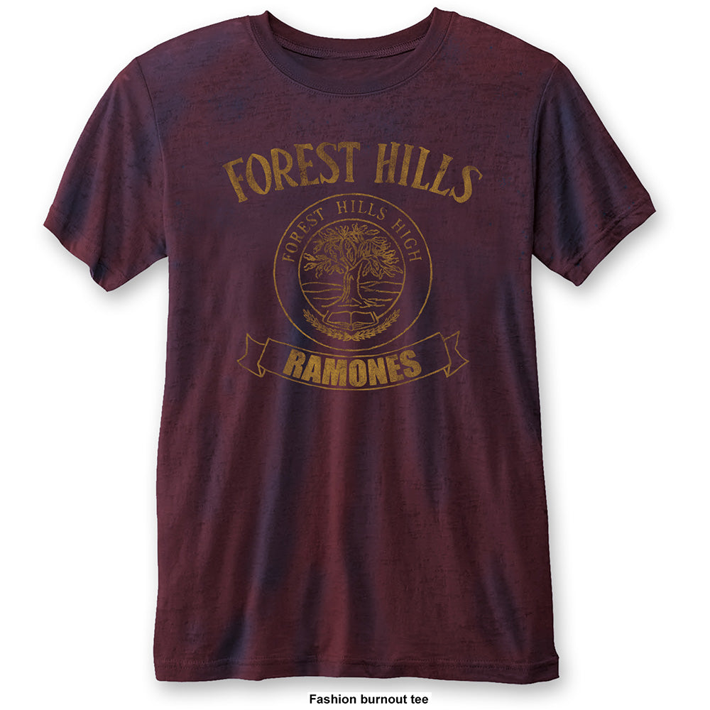 Ramones Unisex T-Shirt: Forest Hills (Burnout)