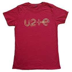 U2 Unisex T-Shirt: I+E 2015 Tour Dates (Back Print) (Ex-Tour)