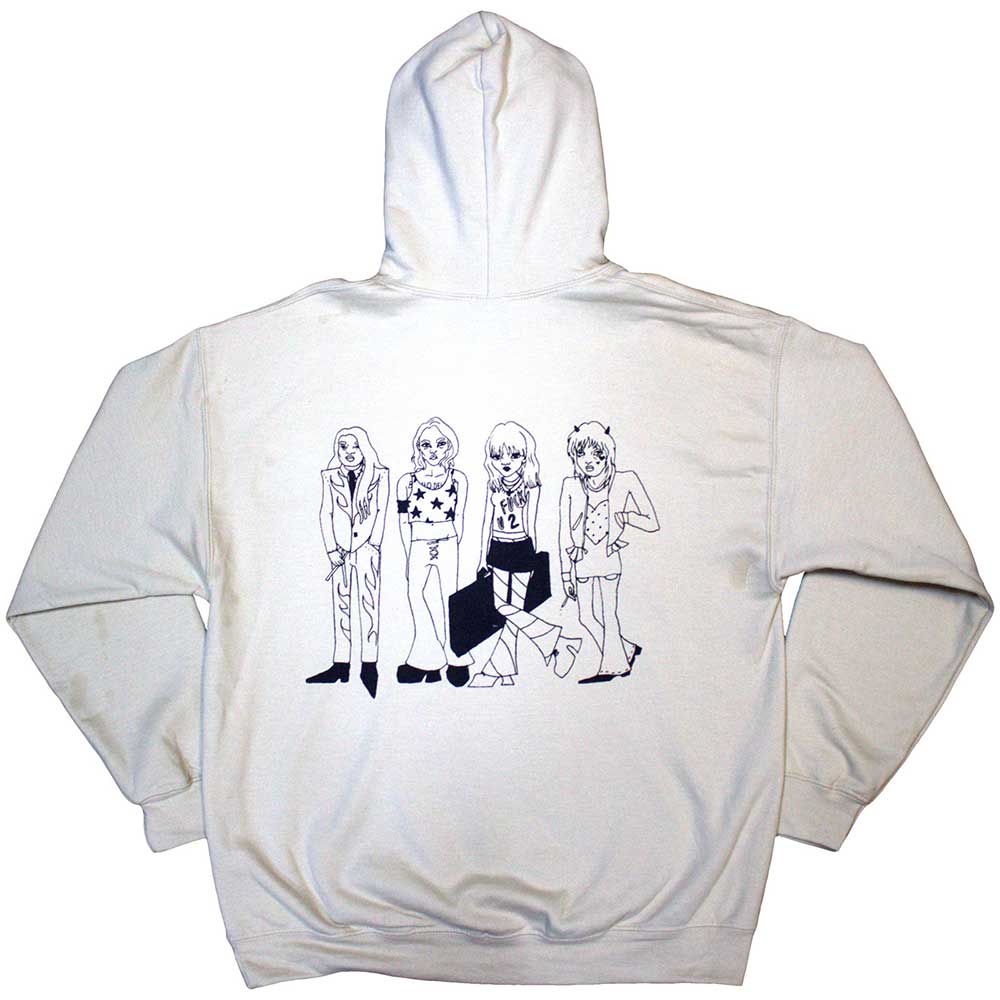 Maneskin Unisex Pullover Hoodie: Pocket Logo & Mini Doodles