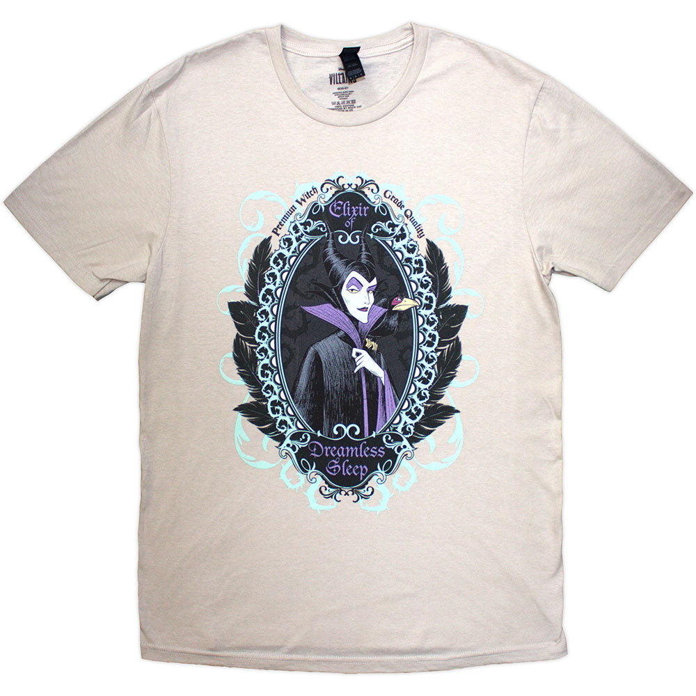 Sleeping Beauty Unisex T-Shirt: Maleficent Dreamless Sleep (Sand)