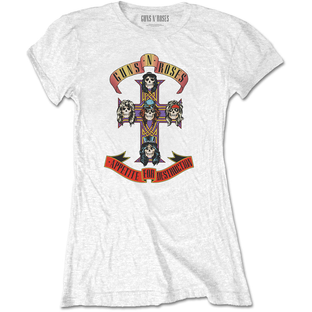 Guns N' Roses Ladies T-Shirt: Appetite for Destruction (Retail Pack)