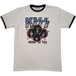 KISS Unisex Ringer T-Shirt: Alive in '77