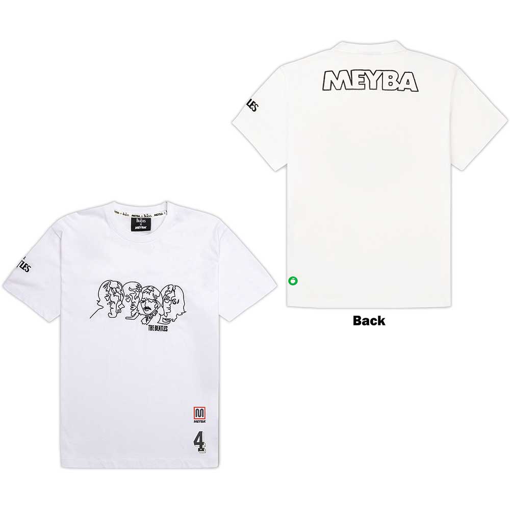 The Beatles Unisex T-Shirt: Embroidered (Meyba)
