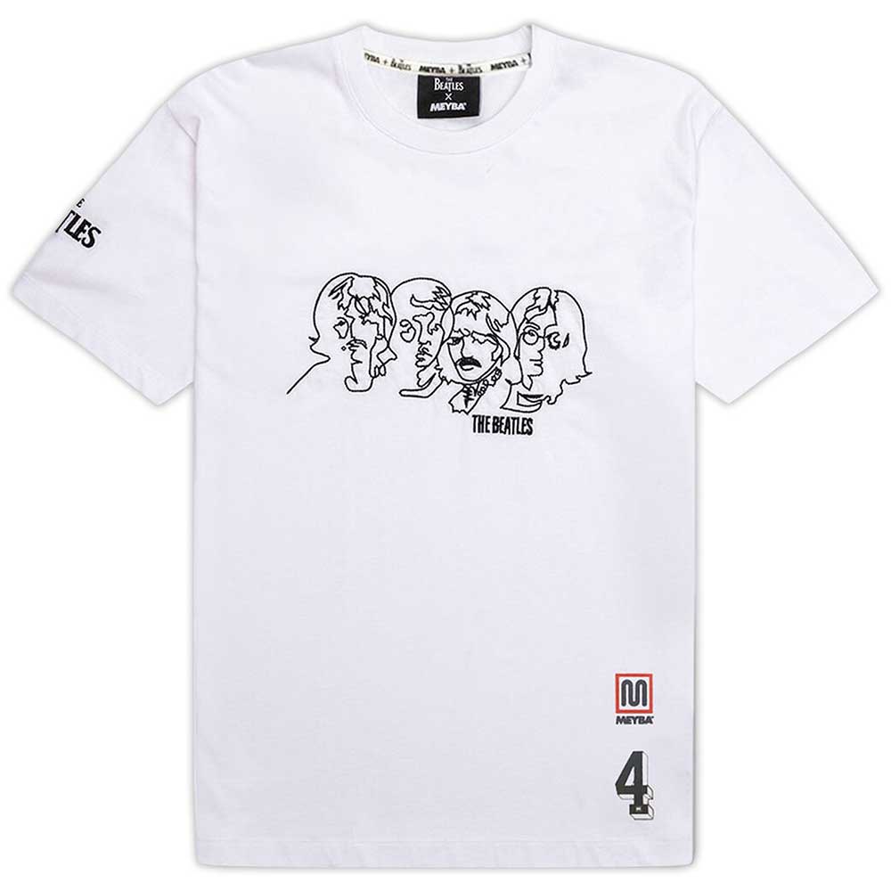The Beatles Unisex T-Shirt: Embroidered (Meyba)