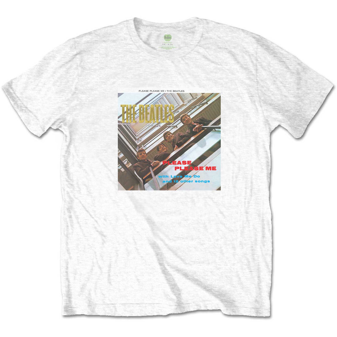 The Beatles Unisex T-Shirt: Please Please Me Gold (Foiled)
