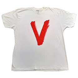 U2 Unisex T-Shirt: U2 Vertigo Tour 2005 Red V (Back Print) (Ex-Tour)