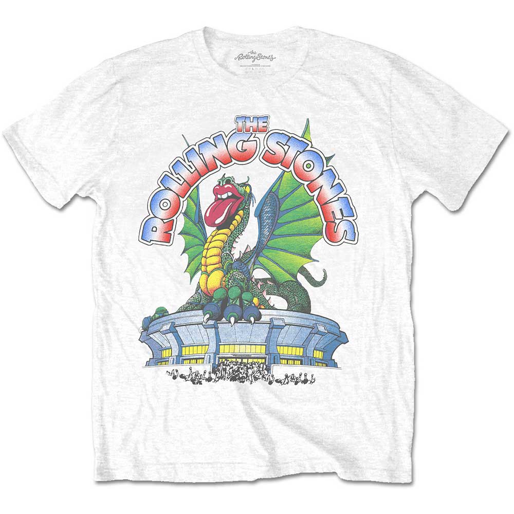 The Rolling Stones Unisex T-Shirt: 81 Tour Dragon (Back Print)
