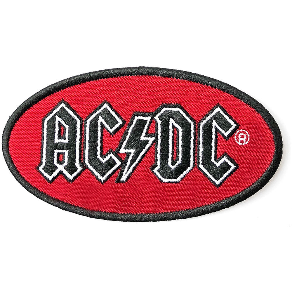 AC/DC Standard Patch: Oval Logo