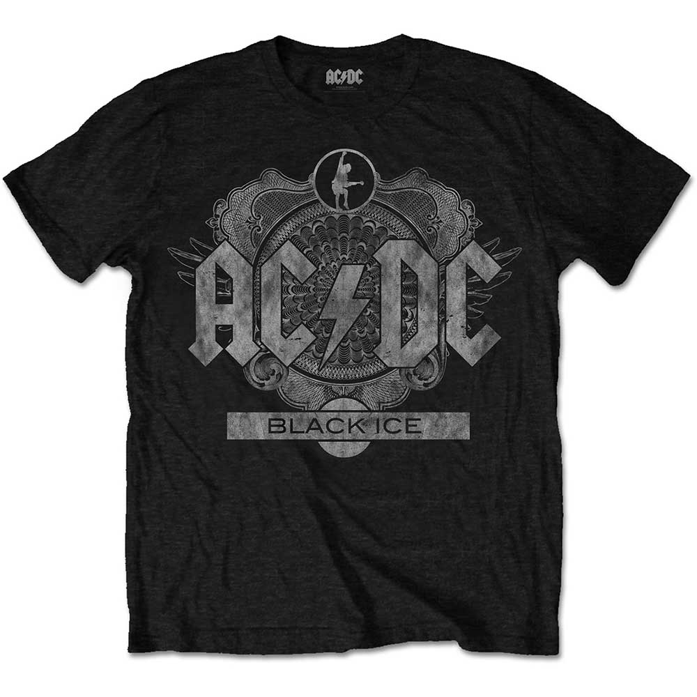 AC/DC Unisex T-Shirt: Black Ice
