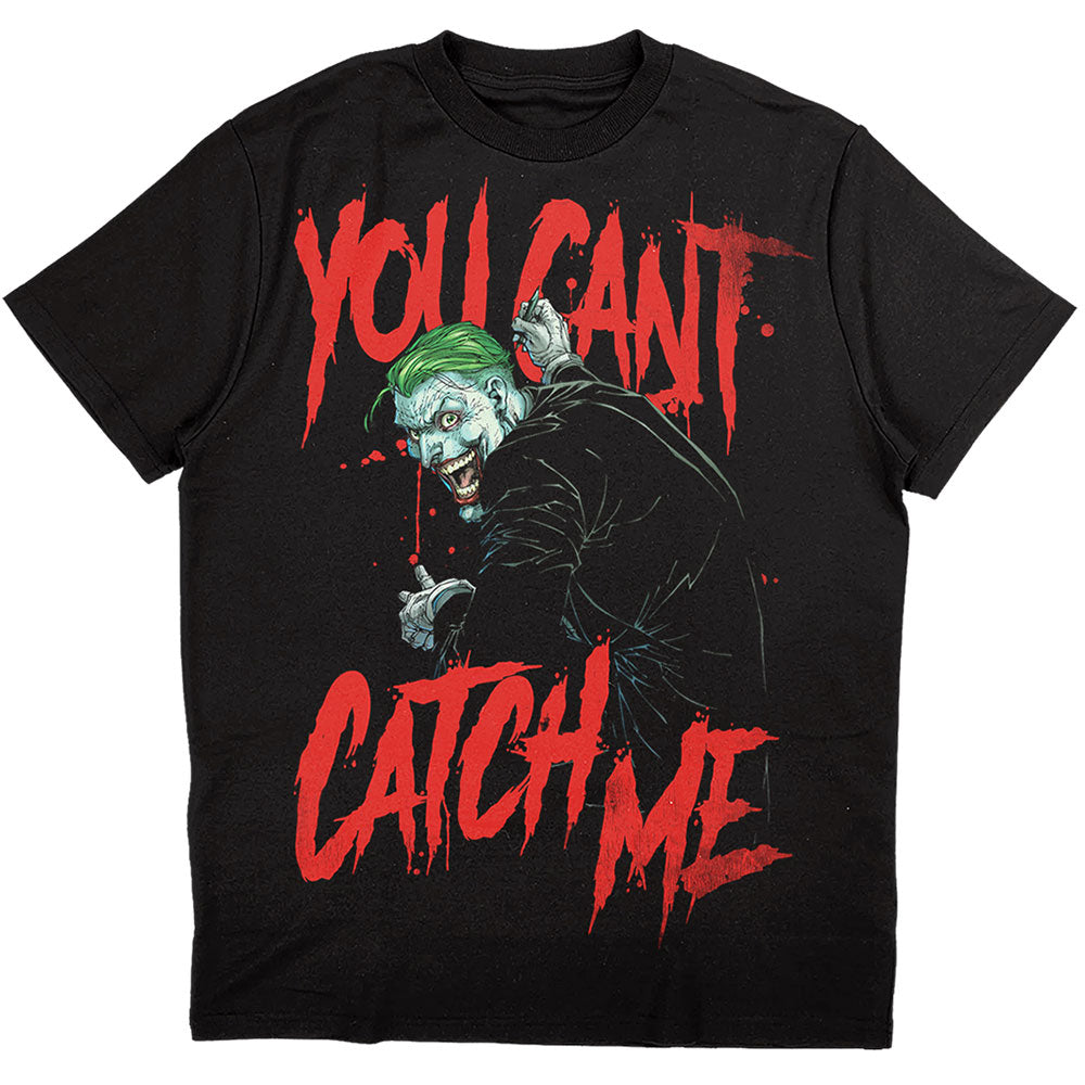 DC Comics Unisex T-Shirt: Joker You Can't Catch Me