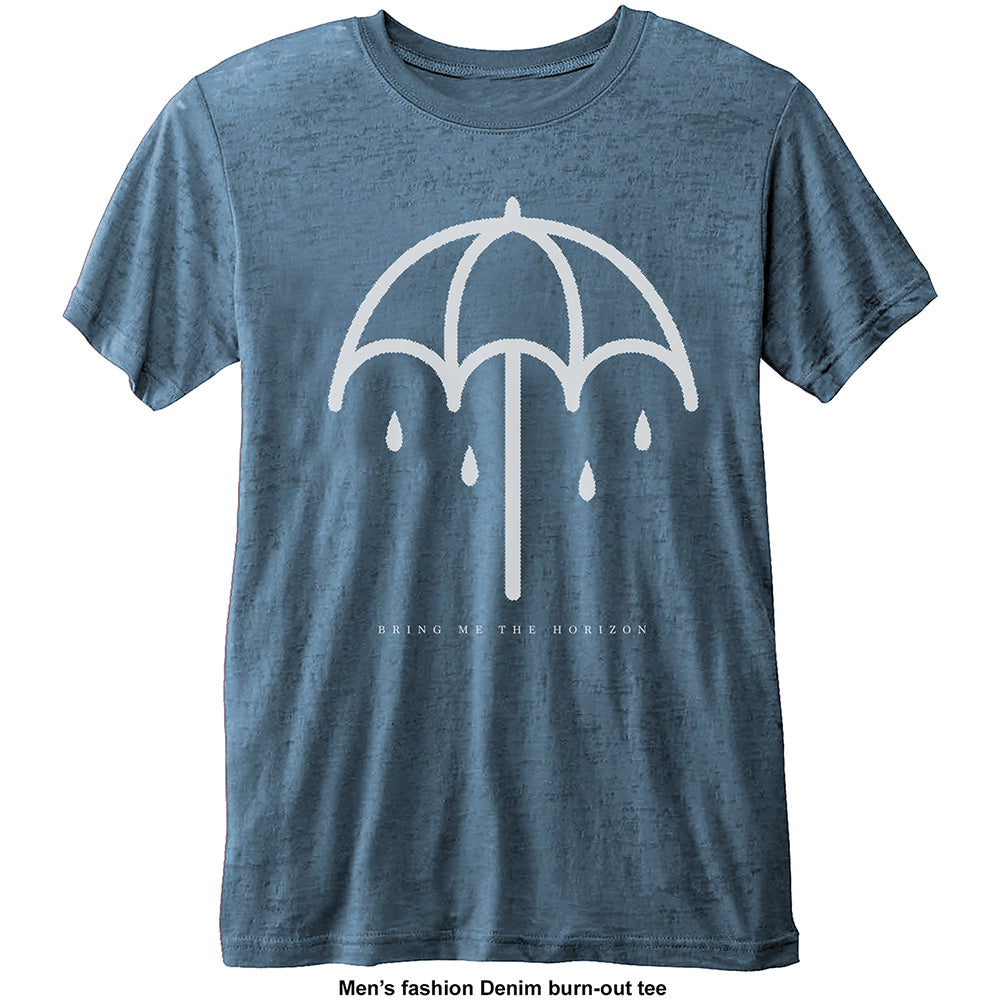 Bring Me The Horizon Unisex Burn Out T-Shirt: Umbrella 