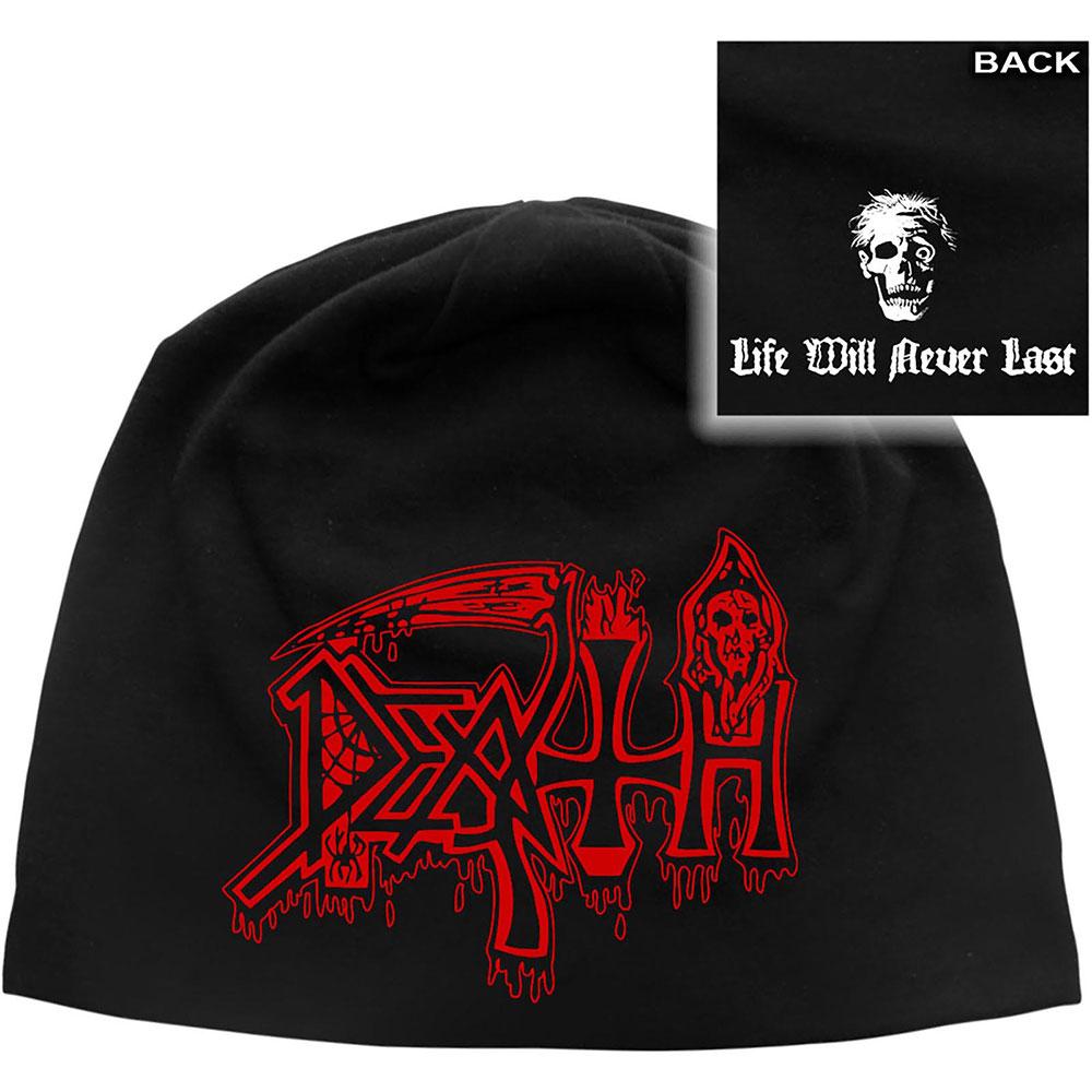 Death Unisex Beanie Hat: Life Will Never Last (Back Print) - House of Merch